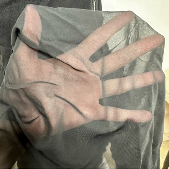 TRIXXI Black Hi Low Strappy Party Dress Size 11 Lined Tulle T-Back Witchy Goth - Picture 11 of 14